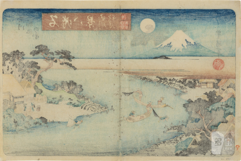 Utagawa Toyokuni II (Toyoshige, 1777-1835) | The complete set of Eight Views of Famous Places (Meisho hakkei) | Edo period, 19th century - 图14